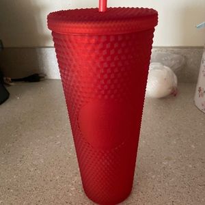 Red Spiked Starbucks Cup